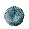 35cm Decorative Round Velvet Pleated Throw Pillows Couch Cushion Floor Pillow Vintage Pumpkin Throw Pillows For Sofa Chair Bed
