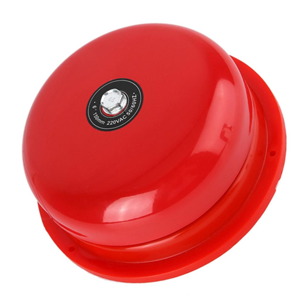 6 Inches Carbon Steel Internal Strike Type Electric Bell 95db (AC 220V)