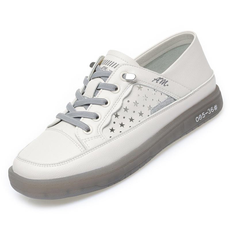 

Men Women Summer Casual Sports Sneakers Breathable LaceUp Fashionable Leather Suitable for Sports Activities and Daily Wear 35