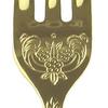 Nagao Antique Coffee Spoon/Fork, Gold, Set of 2, Made in Japan