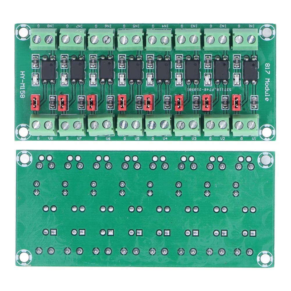 2 Pcs 3.6-30V 8 Channel Optocoupler Isolation Board Photoelectric Isolated Module Signal Isolation