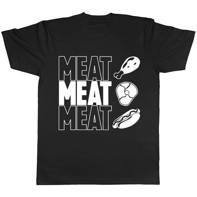 Meat Meat Meat BBQ Barbecue Men Women Unisex T-shirt