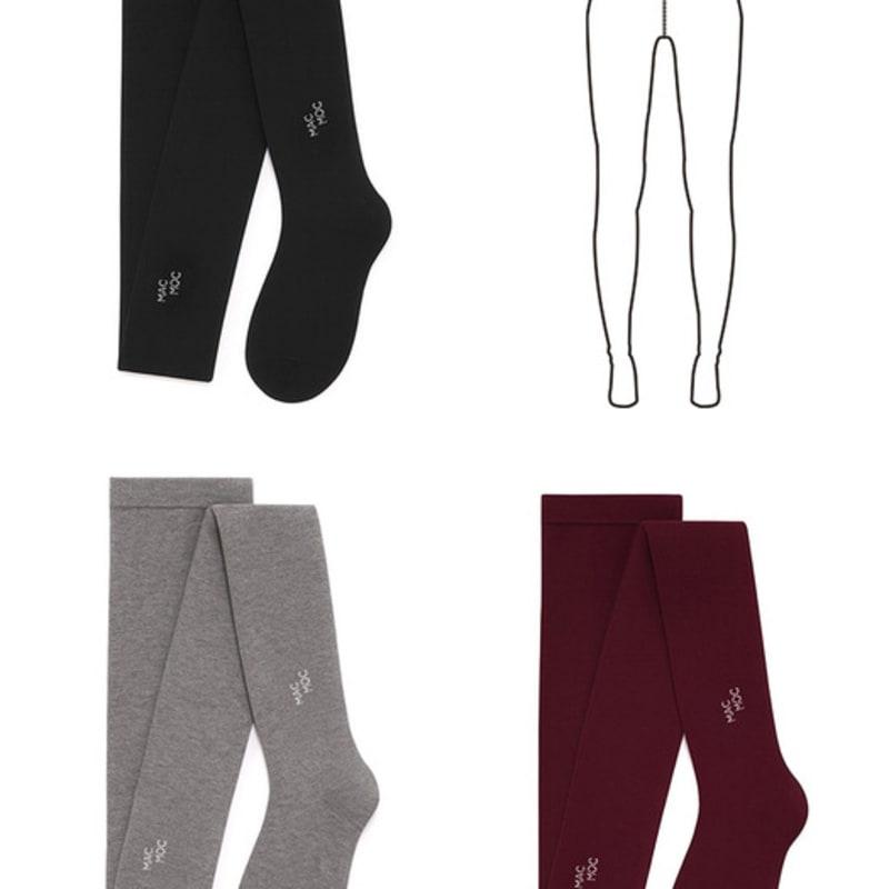 

MAC MOC Zzuk-Zzuk Мини Оригинальные Лого Колготки_3 цвета Wine