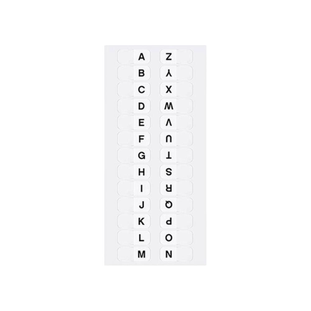 Waterproof Alphabet Page Markers Small Strips Page Marker Sticky Flags Sticky Index Tabs Binders
