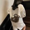 Fashion Niche Simple Temperament PU Portable Small Square Bag Women's Commute Advanced Sense Versatile Messenger Bag