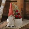 Christmas Gift, Flowerpot Ornament, Multi Ribbon Hat, Christmas Cartoon, Faceless Elderly Person, Simulated Potted Plant