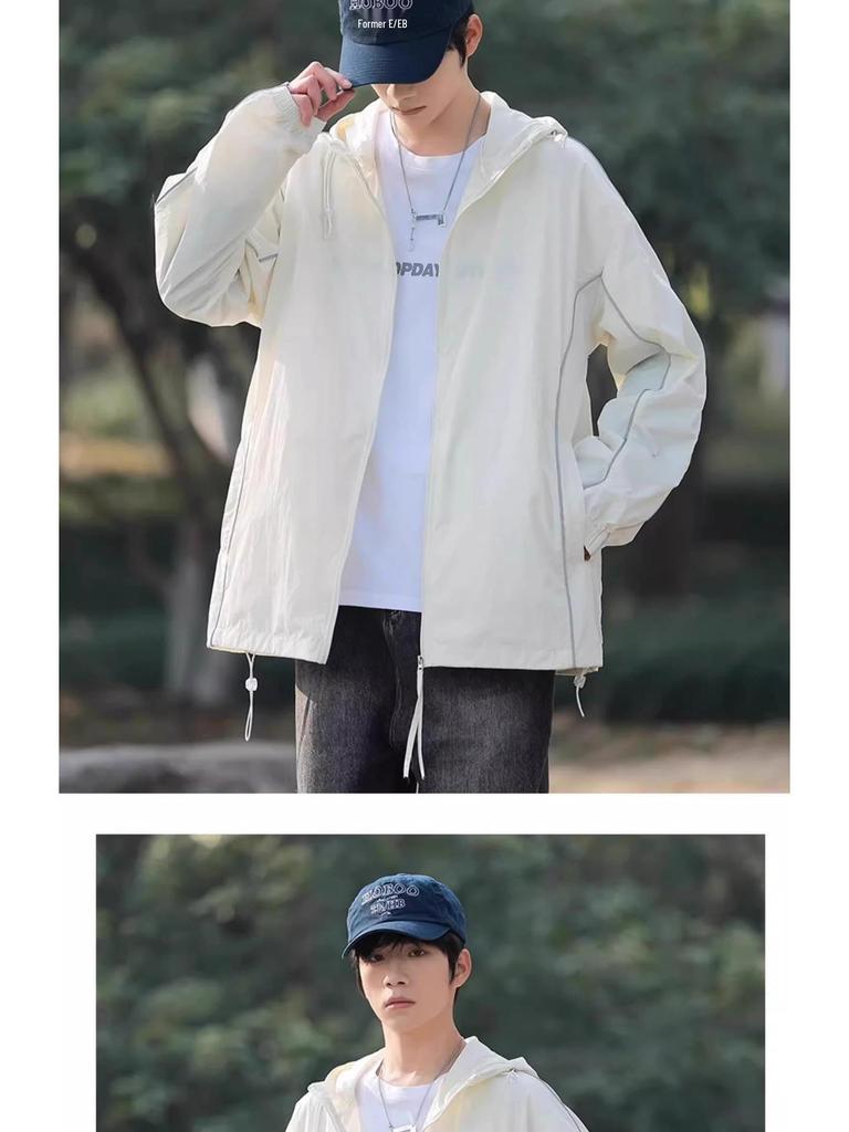 WASSUP Men's 2025 Summer Sun Protection Windbreaker - Anti-UV, Ice Silk, Quick-Dry, Lightweight
