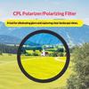 52Mm Cpl Polarizer Filter Eliminates Reflection For Mobile Phone Photography With Clip