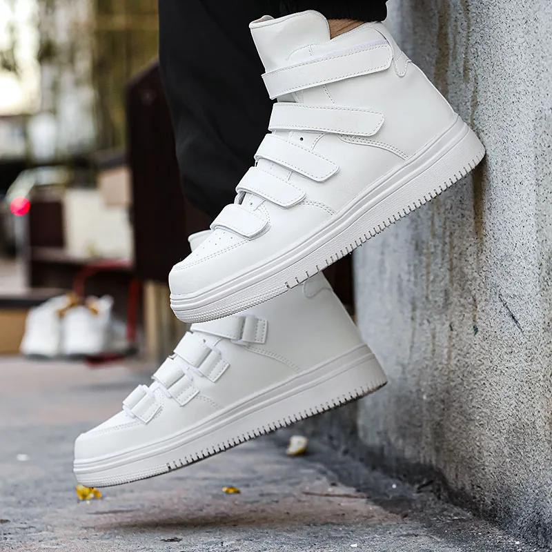 Mode High Top Rode Heren Winterschoenen Designer Casual Schoenen Laarzen voor Heren Comfortabele Suède Herenschoenen zapatos de hombre 39