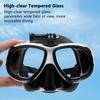 Snorkeling Mask with Action Cam Mount Dry Snorkel Set Comfortable Silicone Diving Goggle for Travel Easy Breathing