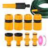 10pcs Hose Quick Connectors Set 1/4 Inch Faucet Adapter for Garden Irrigation Threaded Water Tap Connector Tool