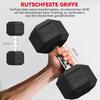 20KG Single Rubber Hex Dumbbell Portable Hand Weights Dumbbell Home Gym
