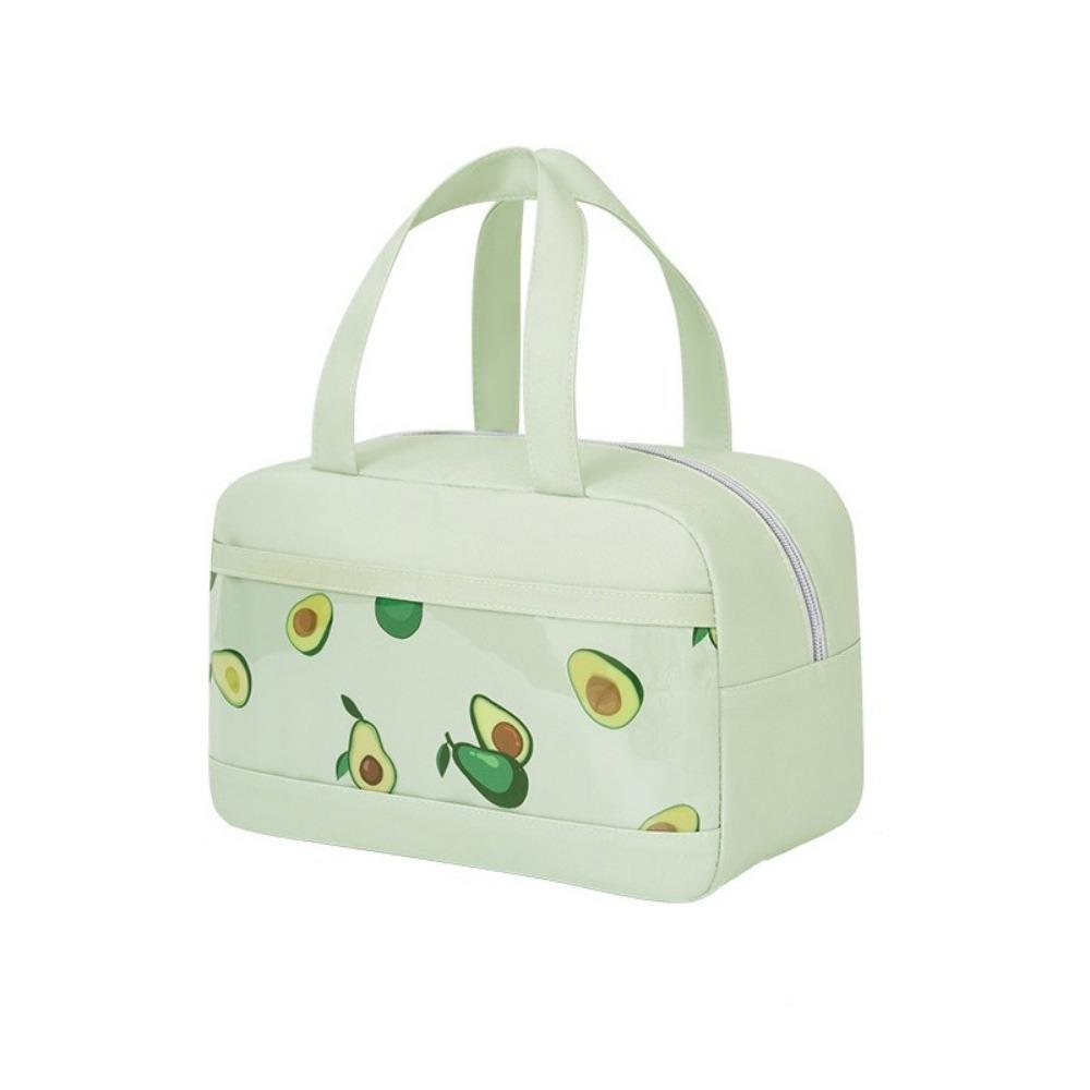 Aluminium Foil Fruit Printed Lunch Bag Leak-Proof Food Storage Pouch Insulated Cooler Bag  School