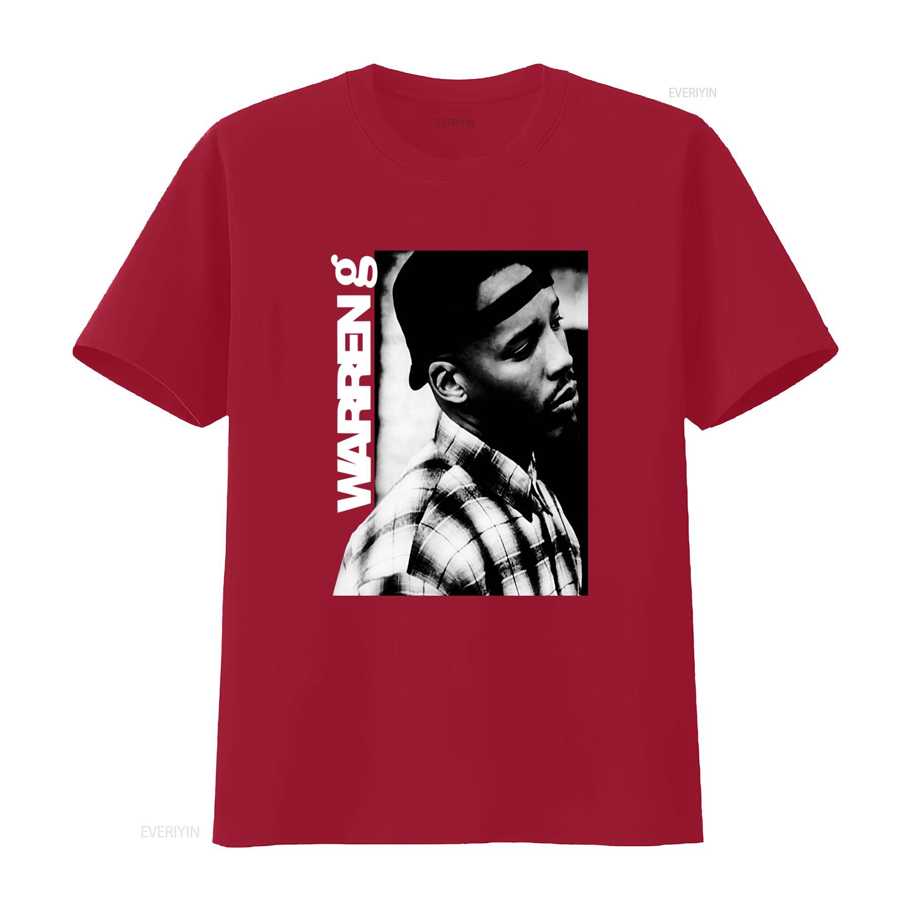 

THE G WARREN Print T Shirt Hip Hop Style Available in Sizes S to 5XL vintage Washed Breathable streetwear homme Stretched Soft S