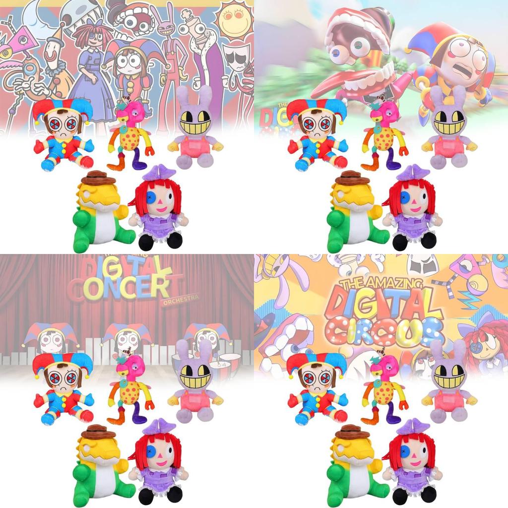 Adorable Plush Crocodile And Bunny Circus Characters Soft Toy For Kids