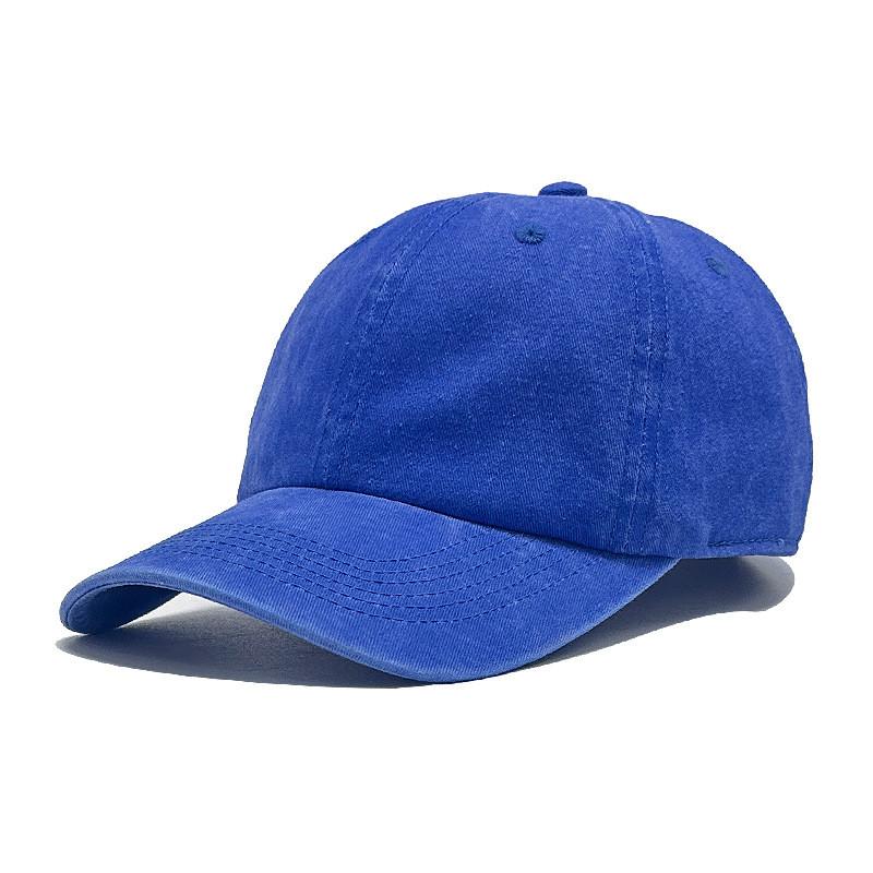 Worn Cotton Mens Look Water Washed Cotton Embroidered Baseball Cap Protect Sun