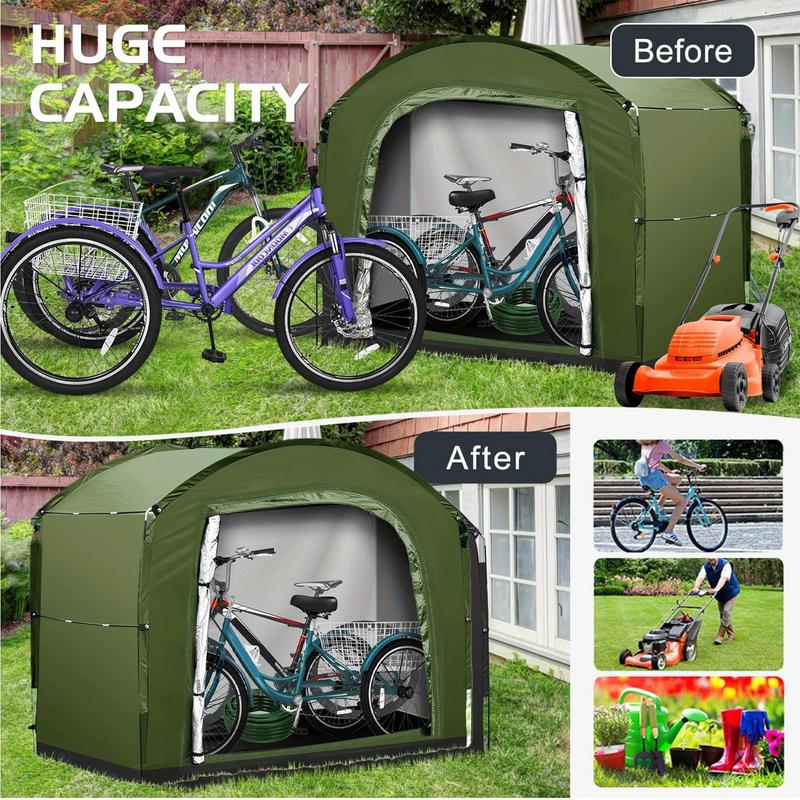 Bike Storage Tent Oxford Cloth Motorcycle Organizer Shelter Large-capacity Storage Supplies For Motorcycle Garden Tools Camping