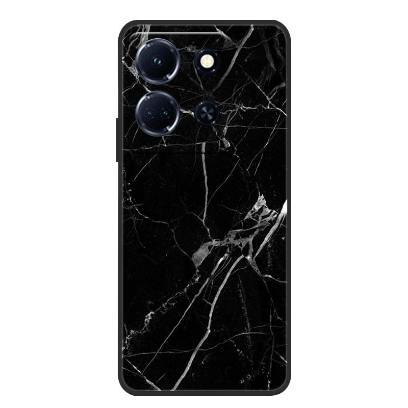 Schutzhülle aus weichem, mattem Silikon in Marmoroptik für Infinix Note 30 4G, passend für Infinix Note 30 Pro, 30i und 30 VIP – Rundumschutz