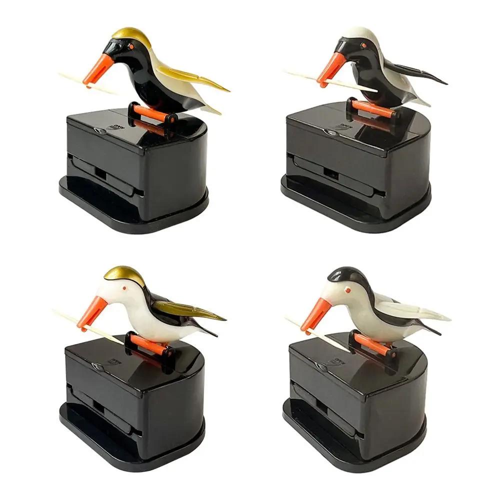 Durable ABS Toothpick Container Hummingbird Automatic Toothpick Box Toothpick Can Restaurant