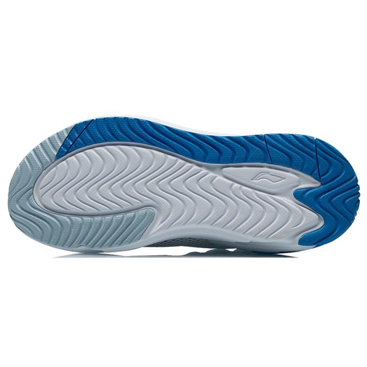 Li Ning 001 Ti Dämpfung Rutschfest Niedrig geschnittene Laufschuhe Damen Weiß Blau AGLR008-1