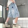 Boys' Summer Pants Children's Cropped Pants Ultra-thin Jeans Soft Denim Pants