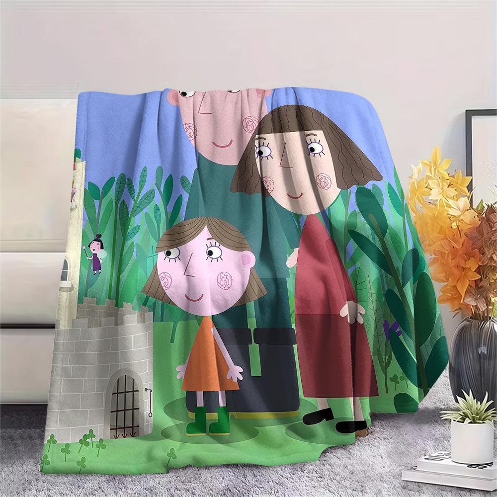 Ben and Holly Flannel Blanket, High quality Comfortable for All Seasons, Home Decor, Warmth and Comfort