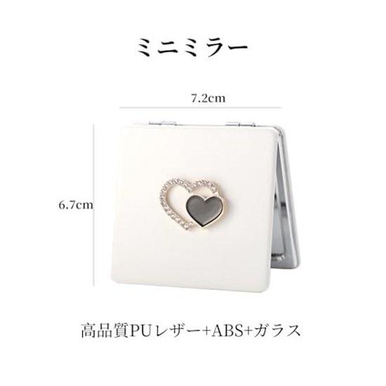 Doyime Compact Mirror Hand Double-Sided Makeup Two-Sided 1X 2X Magnifying Square Folding Unbreakable Popular Stylish Ultra-Lightweight Convenient