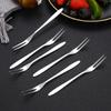 12 stücke Edelstahl Obst Gabel Für Restaurant Cafeteria HomeParty Dessert Gabel Schöne Obst Gabel Geschirr Küche Zubehör