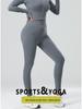 European & American Women's Seamless High Waist Yoga Pants - Tummy Control, Hip Lift, Nude Feel, Quick-Drying, Tight Fit for Cycling & Fitness.