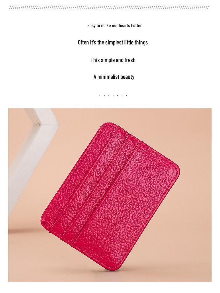 Porta-cartões Fino em Couro Genuíno: Vários compartimentos para cartões, porta-moedas compacto, porta-cartões em couro de vaca e porta-carteira de motorista.