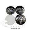 For Subaru STI XV WRC WRX BRZ LEVORG FORESTER IMPREZA LEGACY OUTBACK 4pcs 56MM Car Wheel Center Emblem Hub Badge Sticker X666