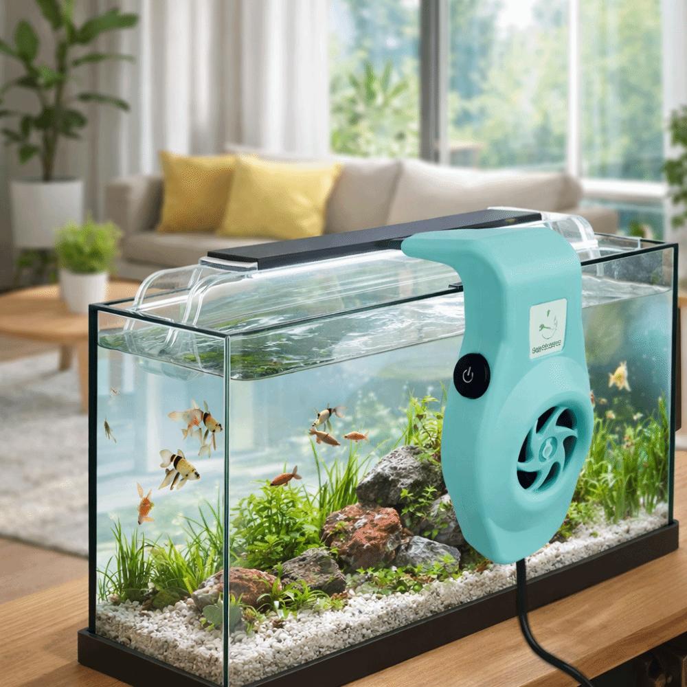Powerful Mini USB Fan Silent Fish Tank Fan Portable Aquarium Cooling Fan Water Cooling