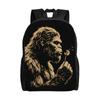 Bigfoot Blowing Dandelion Vintage Sasquatch Design Backpack  Daily Backpacks Female Streetwear School Bags High Quality Rucksack