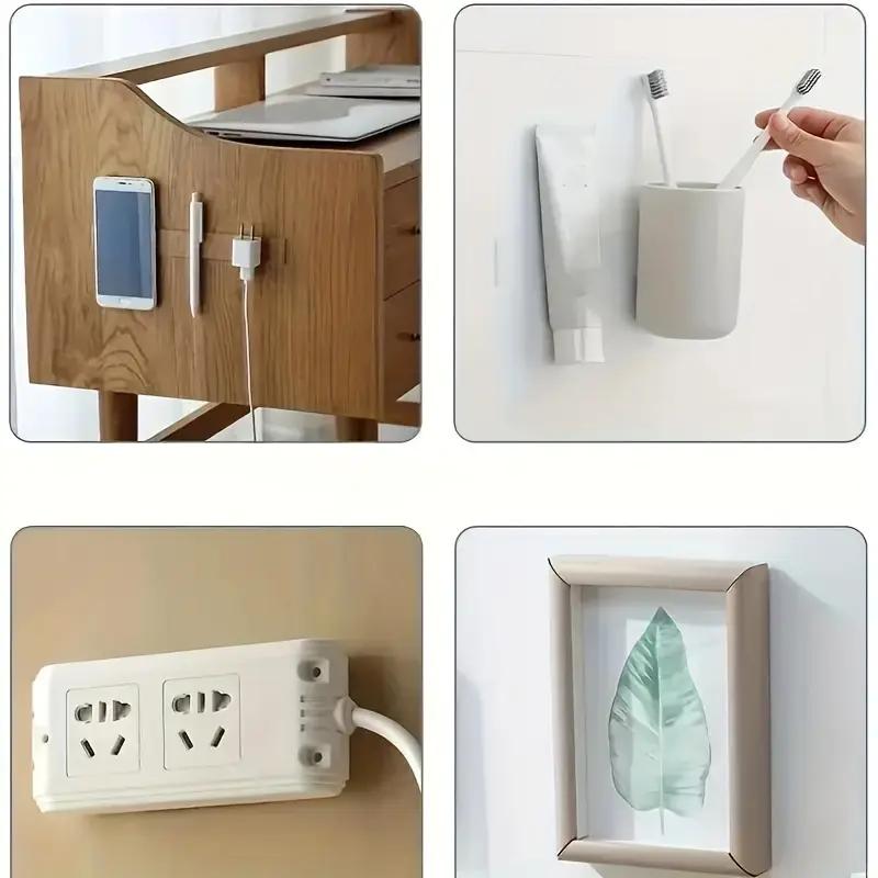 50Pcs Transparent Double Sided Tape Nano Tape Seamless Waterproof Wall Stickers Heat Resistant Viscose Tape Bathroom Wall Sticker