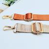 Versatile Solid Color Adjustable Crossbody Bag Strap with Metal Buckle