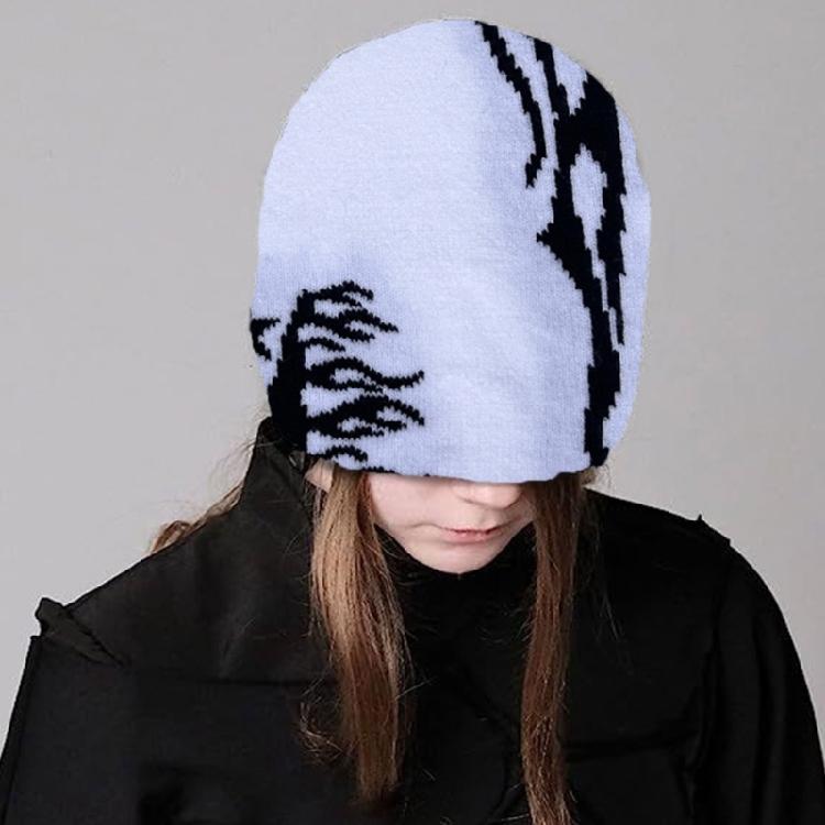 Popular Beanies Hat for Adult Fashion Winter Autumn Skull Hat Teens Warm Pullover Hat Breathable Stretchy Jacquard Caps