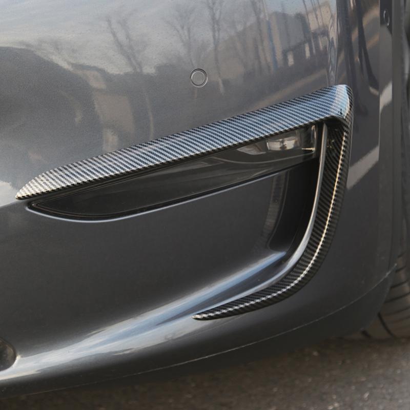 Futhope Air Knife Fog Lamp Eyebrow Wind Knife Protection For Tesla Model 3 Y 2018-2023 Modification Automobile Repacking