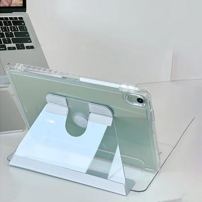 For iPad Pro 11 9.7 2017 6th 5th For iPad 7 8 9th 10.2 10th Air 4 5 10.9 Air 3 Pro 10.5 Crystal Clear View Acrylic Case Tablet Stand