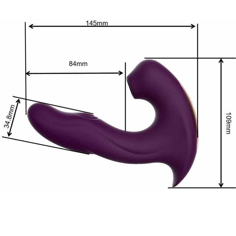 Sucking Beating Multifrequency Women Wearable  Suction S