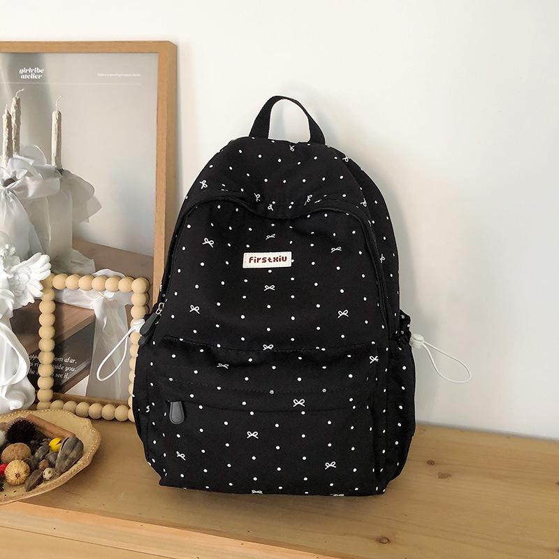 Printed Backpack Junior High School Student Lightweight Schoolbag Women's Travel Large Capacity Backpack