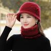 Hüte für Frauen mittleren Alters und ältere Frauen für Herbst und Winter, gestrickte Beckenhüte aus Kaninchenfell, Winterhüte für ältere Mütter, Hüte für alte Damen