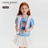 Teenie Weenie Kids' Girls' Playful Puff Sleeve Short Sleeve Sweater