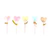 1/12 Dollhouse Simulation Heart Lollipop Dollhouse Miniature Candy Ornament Dolls House Food Accessories Pretend Play Toys