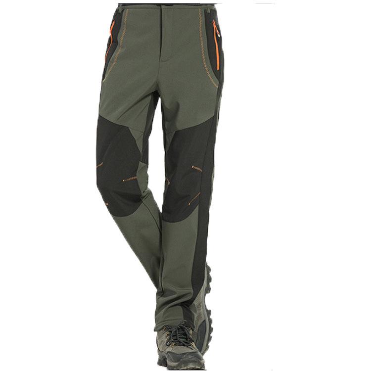 New Unisex Autumn/Winter Windproof Fleece Softshell Pants - Warm, Thickened Outdoor Mountain Gear