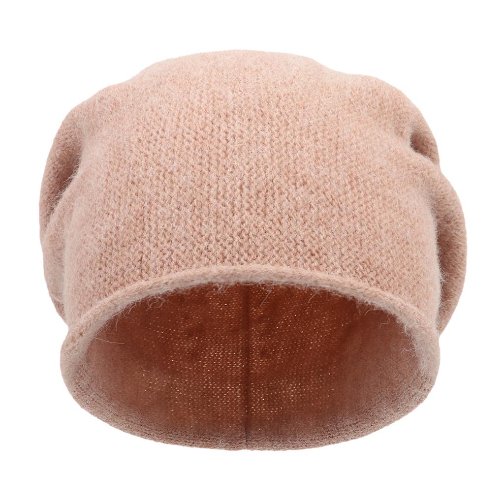 Podzimní zimní čepice pro ženy Teplý velký obvod hlavy Studená čepice Pletené vlněné pulovry