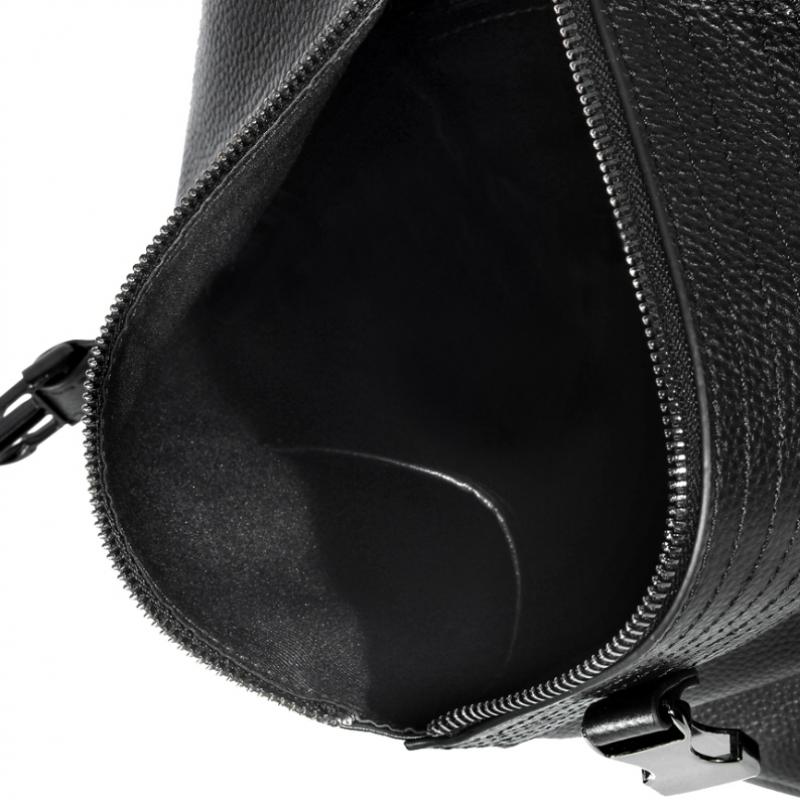 Benetton Benetton Rindsleder Asymmetrischer Rucksack Bcbga6361 Bk