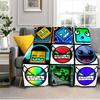 Coperta Colorata con Personaggi di Geometry Dash Adatta per Divani, Letti, Uffici e Campeggio - Regalo Perfetto per Halloween Natale