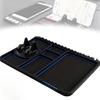 Silicone Car Dashboard 360° Rotation Anti-Slip Mat with Mobile Phone Holder Temporary Parking for Navigation Car Interior Accessories
