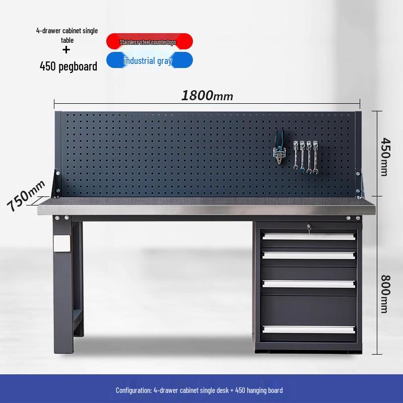 Stainless Steel Heavy Duty Anti-static Workbench for Workshop and Maintenance