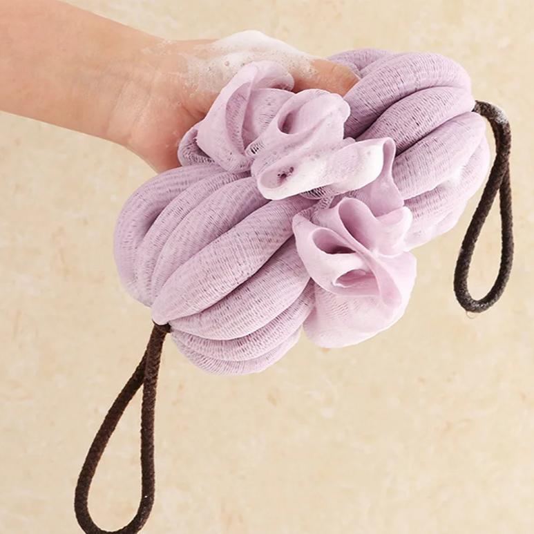 Soft Mesh Foaming Shower Sponge Body Scrub Exfoliating Back Brush Skin Cleaner Bath Bubble Ball Skin Care Bathing Accessories